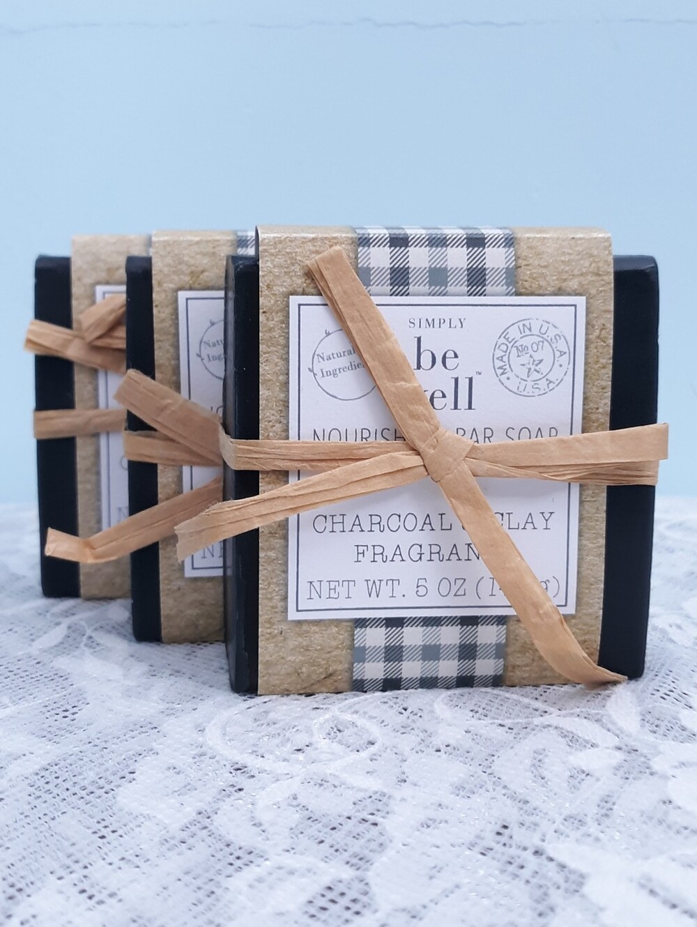 Spa Bundle 3 Black Charcoal Tea Tree Glycerin Bar Soap San Francisco Soap Co